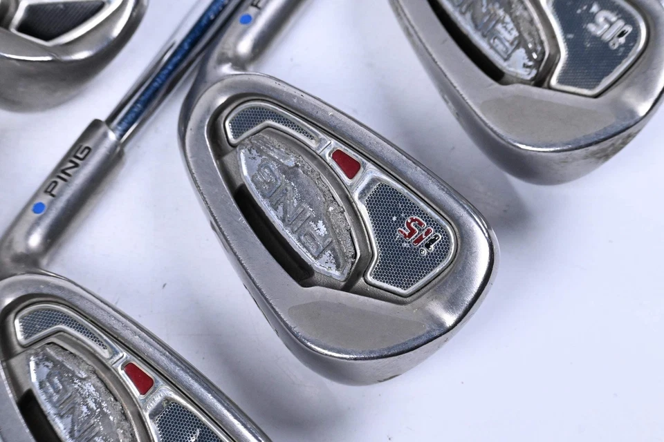 Ping G15/i15 Irons / 5-PW / Blue Dot / Stiff Flex Ping AWT Steel Shafts - Image 1 of 4