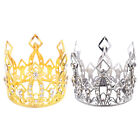 2 Crown Cake Lids Gold Silver Cupcake Topper for Kids Birthday