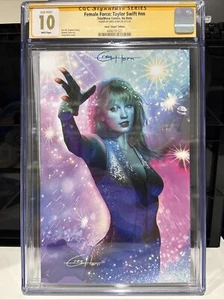 TAYLOR SWIFT: Female Force Signed GREG HORN CGC 10 - Picture 1 of 3