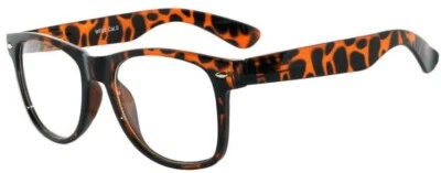 GAFAS DE SOL CON ESTAMPADO ANIMAL CLÁSICAS AÑOS 80 VINTAGE RETRO LENTES TRANSPARENTES UVB Foto 1 de 4