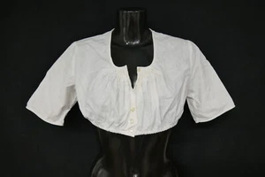 Gr.40 Dirndlbluse creme Bluse für Dirndl Salzburger Baumwolle schlicht B11024 - Bild 1 von 4