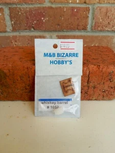 #1052 HO Scale Zubehör Whiskyfass & Holzständer (1 pro Packung) - Bild 1 von 3