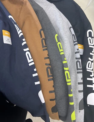 Choose Color/Size - Carhartt Loose Fit Midweight Logo Sleeve Graphic Sweatshirt - Image 1 of 4