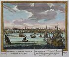 Amsterdam - Rare City View From Peter Schenk - Original From 1752