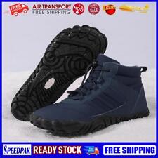 Unisex Ankle Snow Boots Non-Slip Waterproof Lace Up for Men Women (Dark Blue 39)