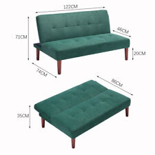 Convertible 2 Seater Sofa Bed Single Sleeper Sofa Couch Settee Sofabed Guest Bed