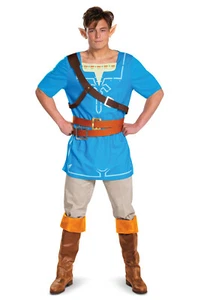 Link Zelda Breath of the Wild Classic Adult Costume - Picture 1 of 2