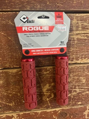 ODI Rogue V2.1 Flangeless Dark Red MTB BMX Commuter Bicycle 135mm Lock-On Grips - Image 1 of 2