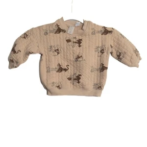 Suéter Pullover Acolchado Bebé Disney Winnie The Pooh Talla 18M Beige y Marrón - Imagen 1 de 8