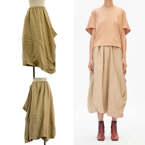 Gonna asimmetrica Celine Phoebe Philo 2018 primavera lookbook beige 34 - Foto 1 di 15