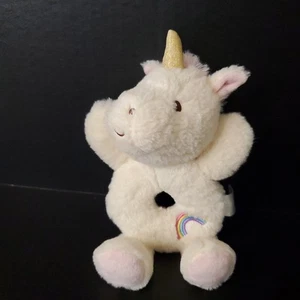 Unicorn Spark Create Imagine Plush Friends Animal Rainbow Rattle Crinkle Grabber - Picture 1 of 6