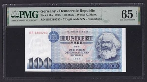 Germany 100 Mark 1975, Pick 31a, PMG 65, UNC - Picture 1 of 2