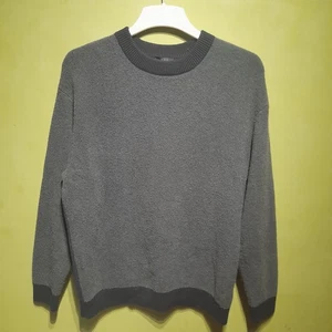 Jersey COS Para Hombres Cuello Redondo Lana Algodón Yak Talla M Verde Negro - Imagen 1 de 9