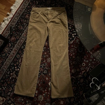 VTG Michael Kors Pants Womens Size 8 Tan Brown Corduroy Bootcut Flare Cords Y2K - Image 1 of 4