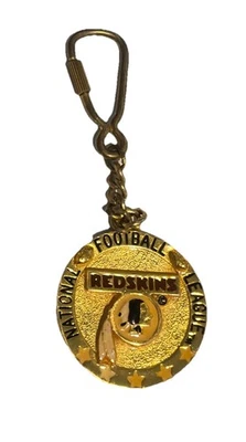 VINTAGE-REDSKINS' GOLD-TONE MEDALLION KEYCHAIN - Image 1 of 4