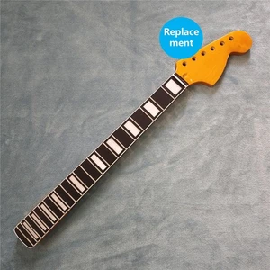 Big Head Maple Electric Guitar Neck Rosewood Block Inlay 22 Fret Yellow Glossy - Picture 1 of 10