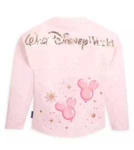Walt Disney World 2024 Disney Pink Sequins Mickey Balloon Spirit Jersey XL NWT - Picture 1 of 4