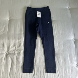 Nike Club Men's Navy Fleece Straight Leg Joggers Standard Fit, Size XS - Picture 1 of 6