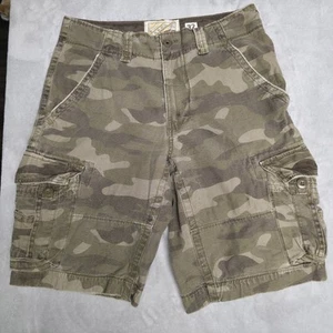 VTG Y2K Camo Cargo Cotton NoBo Mens 32 Shorts - Picture 1 of 16