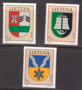 Lituania 2006 #904-06 Escudo de armas de las ciudades de Lituania conjunto de 3 sellos - Imagen 1 de 1