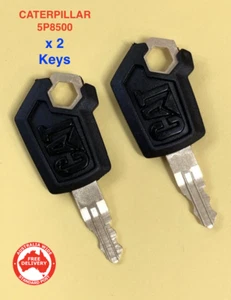 2 x Caterpillar Equipment Padlock Keys CAT 5P8500 Heavy Equipment Key-FREE POST - Picture 1 of 4