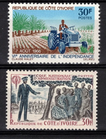 IVORY COAST Scott 246 247 Mint Never Hinged Cover