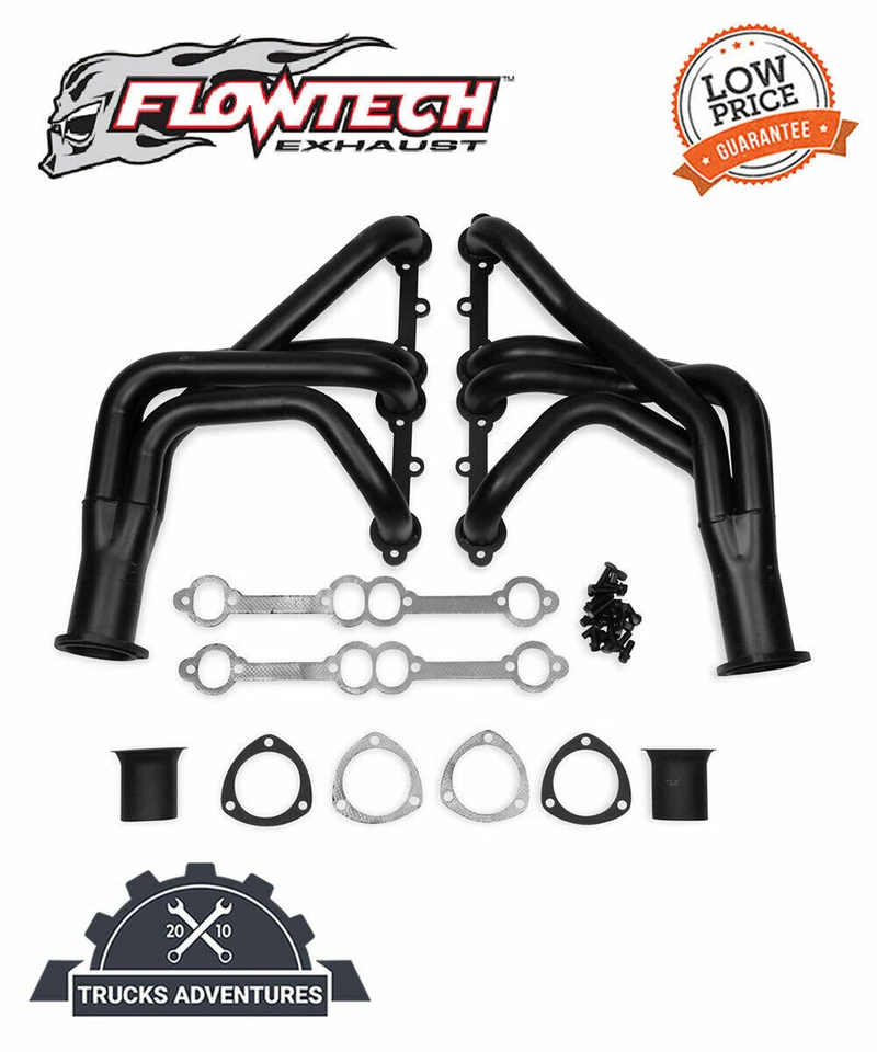Коллекторы средней длины Flowtech 11106FLT подходят для Corvette 63-82 - Изображение 1 из 4