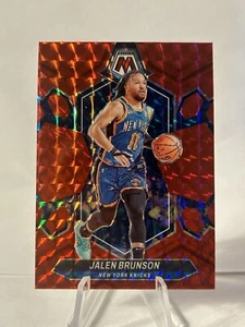 Jalen Brunson 2023-24 Panini Mosaic Red Prizm #67 New York Knicks - Picture 1 of 2