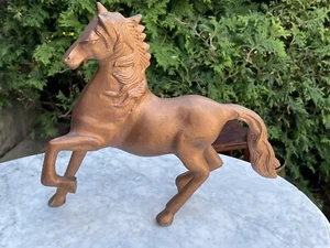 Vintage /Antique Large Cast Metal HORSE Clock Topper Sculpture Statue - Picture 1 of 7