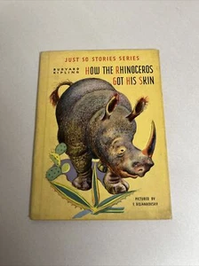 1942 Kid's Book How The Rhinoceros Got His Skin. Rudyard Kipling & F Rojankovsky - Picture 1 of 13