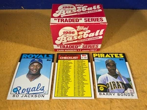 JUEGO DE TARJETAS DE BÉISBOL ""COMERCIADAS"" E10-70 TOPPS 1986 - COMPLETO - 1-T/132-T - Imagen 1 de 7