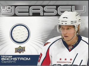 Nicklas Backstrom 2010-11 Upper Deck UD Series 1 Game Jersey GJNB Washington Cap