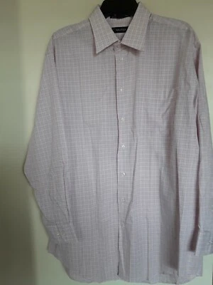 Camisa con botones Nautica rosa a cuadros manga larga para hombre talla 16,5 32/33 Foto 1 de 3