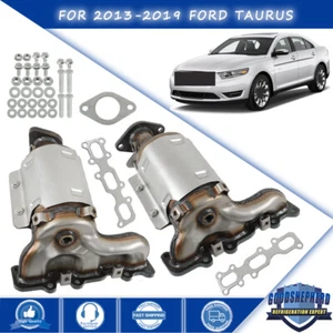Front Left+Right Catalytic Converter Set For 2013-2018 2019 Ford Taurus 3.5L V6 - Picture 1 of 15