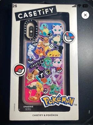 Casetify Pokemon iPhone X/Xs Leather Stickers Case with Box F/S SEALED NEW! - Image 1 of 2