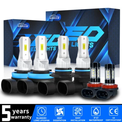 Kit de faros antiniebla LED para Jeep Compass utilitarios 4 puertas 2,4 L 2014-2021 Foto 1 de 4