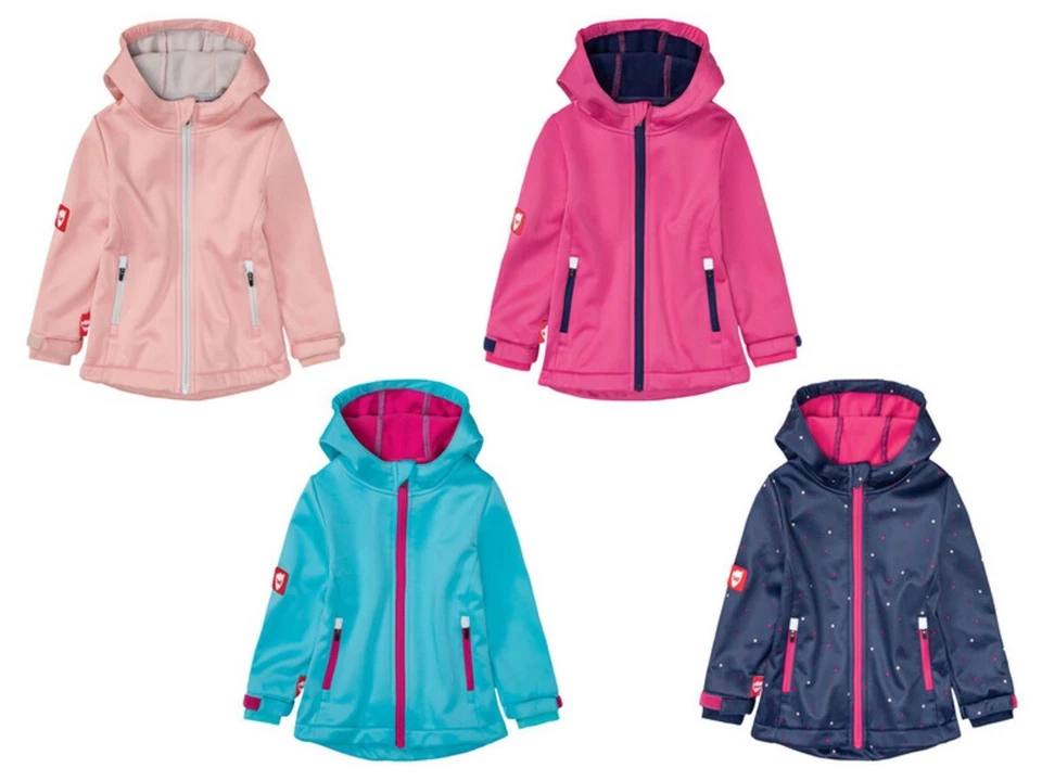 Kleinkinder Mädchen Softshelljacke Freizeitjacke Softshell jacke Outdoor NEU - Bild 1 von 1