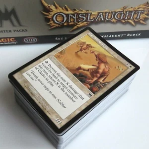 ONSLAUGHT ~ Complete 110 Card COMMON SET MtG syphon mind wellwisher blightstone - Picture 1 of 4