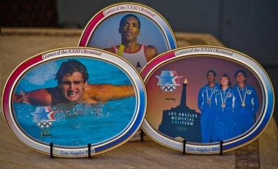 VINTAGE Olympics Games Los Angeles 1984 Memorial Coliseum McDonalds Set of 3 - Image 1 of 4