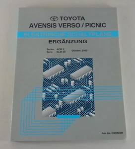 Manual De Taller Electricidad Esquemas Toyota Avensis Verso / Picnic Año 2003 - Imagen 1 de 1