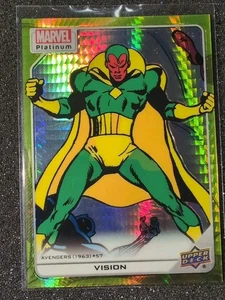 2023 Upper Deck Marvel Platinum High Series Yellow Spotlight 275/399 Vision - Picture 1 of 5