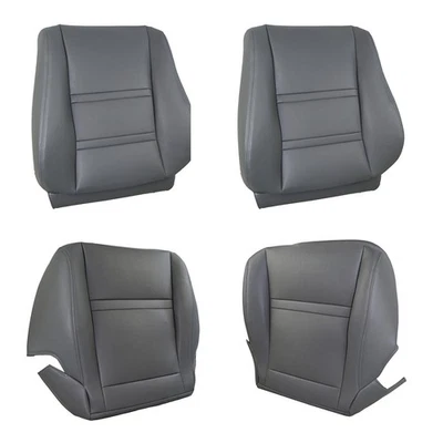 4PCS Front Left & Right Seat Covers Part For Toyota Land Cruiser 1990-97 Gray - Image 1 of 4