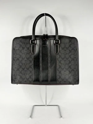 Coach Bond Briefcase F23212 Black Leather monogram with crossbody strap - image 1 of 4