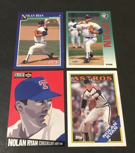 NOLAN RYAN 4 Card Lot 1992 Fleer 1991 Score 1988 Topps Coll Choice Rangers Hof - Bild 1 von 1