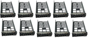 Job lot of 10 Dell 3.5" SAS Tray Caddy R710 R610 R410 T610 F238F - Afbeelding 1 van 6