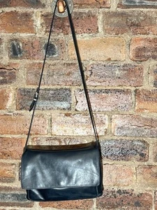 ENNY DARK NAVY LEATHER CROSSBODY BAG - Picture 1 of 15