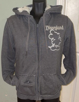 Women’s DISNEY Mickey Mouse Furry Lined Full Zip Hoodie, Size Medium Flaws - Image 1 of 4