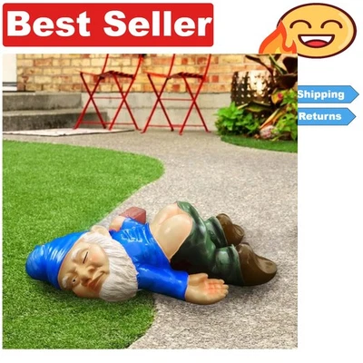 Llamativo gnomo borracho de 6"" - Divertido complemento para césped y espacios exteriores Foto 1 de 4