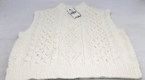 Gilet con maglione Polo Ralph Lauren lavorato a maglia - XLarge - crema chic - nuovo con etichette - Foto 1 di 5