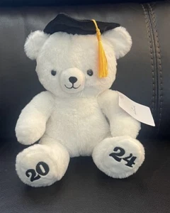Graduation Teddy Bear Plush Wearing Cap w/Tassel By Hallmark Dated 2024 NWT - Picture 1 of 4